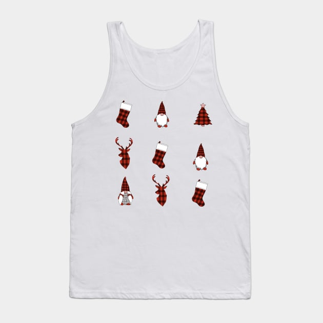 Christmas Pattern Tank Top by RachWillz